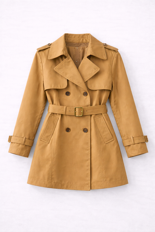 Abrigo Gabardina Aurelia corta