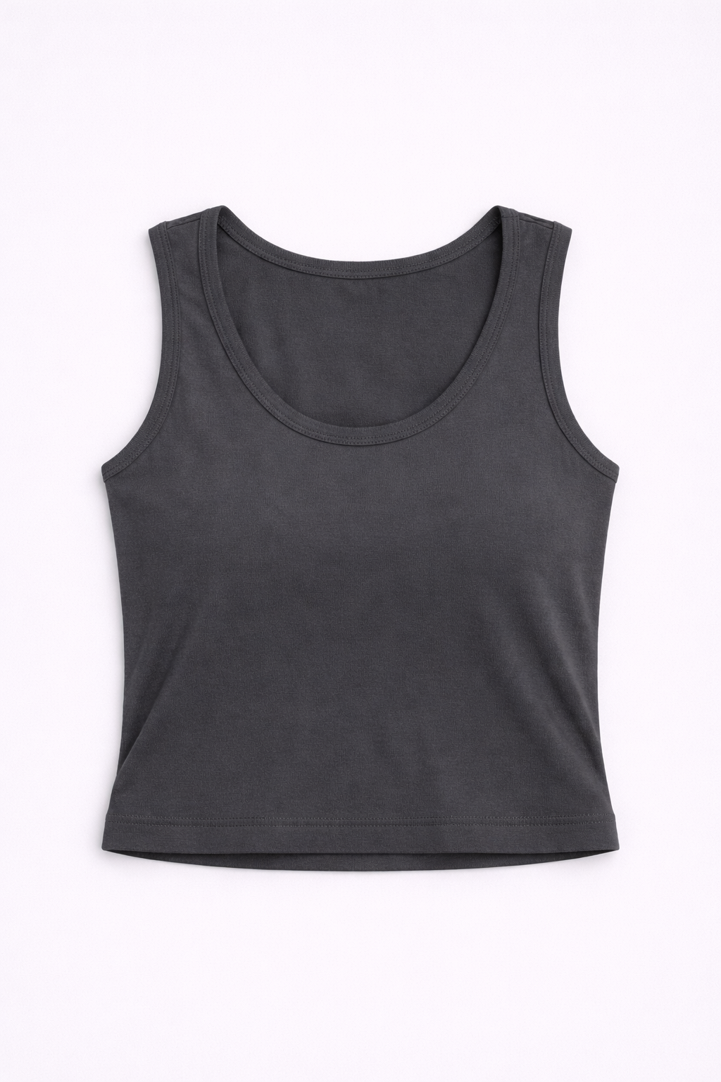 Top cropped de punto suave con escote amplio