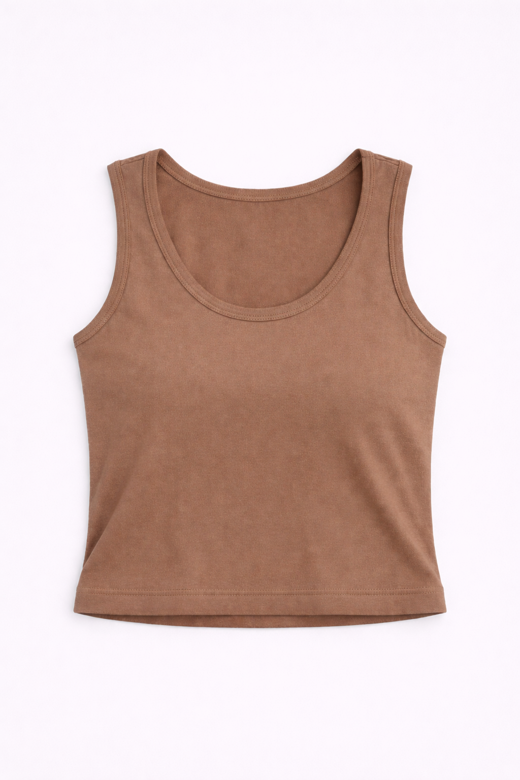 Top cropped de punto suave con escote amplio