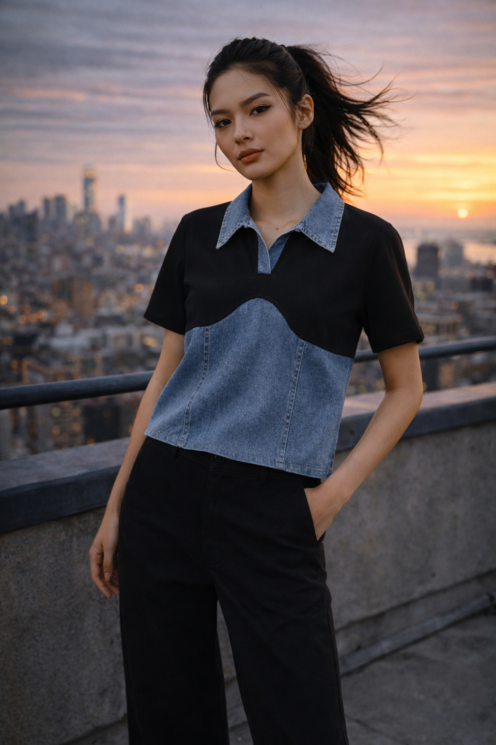 3D立体花卉T恤“极简优雅”