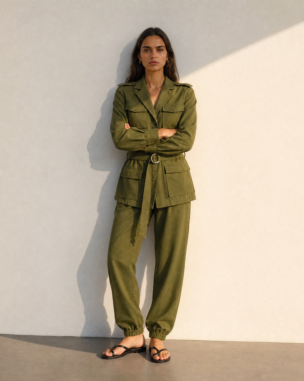 Conjunto Militar con Cinturón