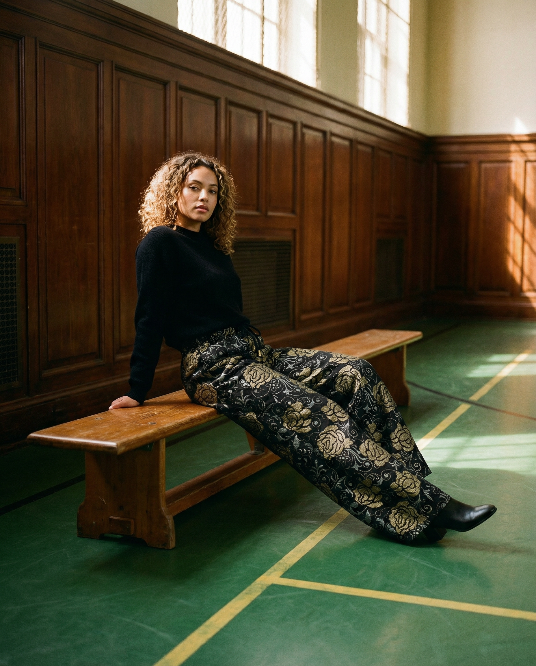 Pantalón Floral Nocturno Atelier