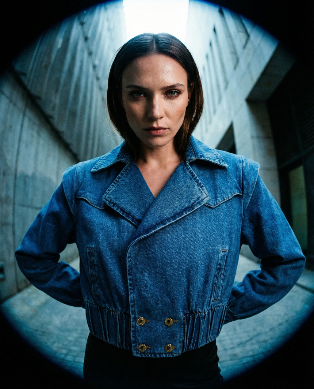 Chaqueta corta denim “Blue Horizon”