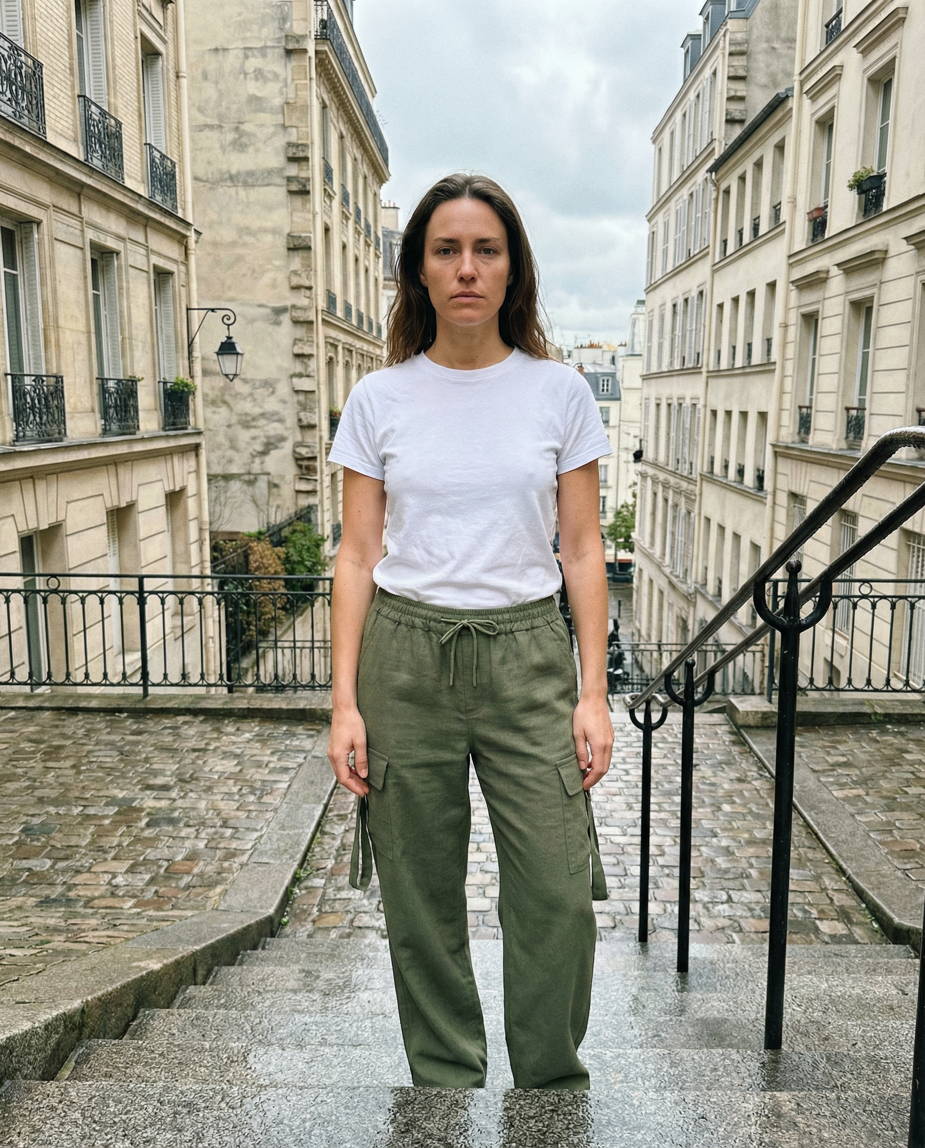 Pantalón cargo Lumière urbano de algodón