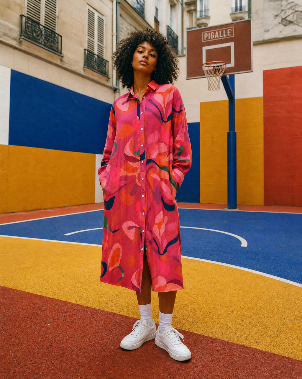 Abstract Art Shirt Dress