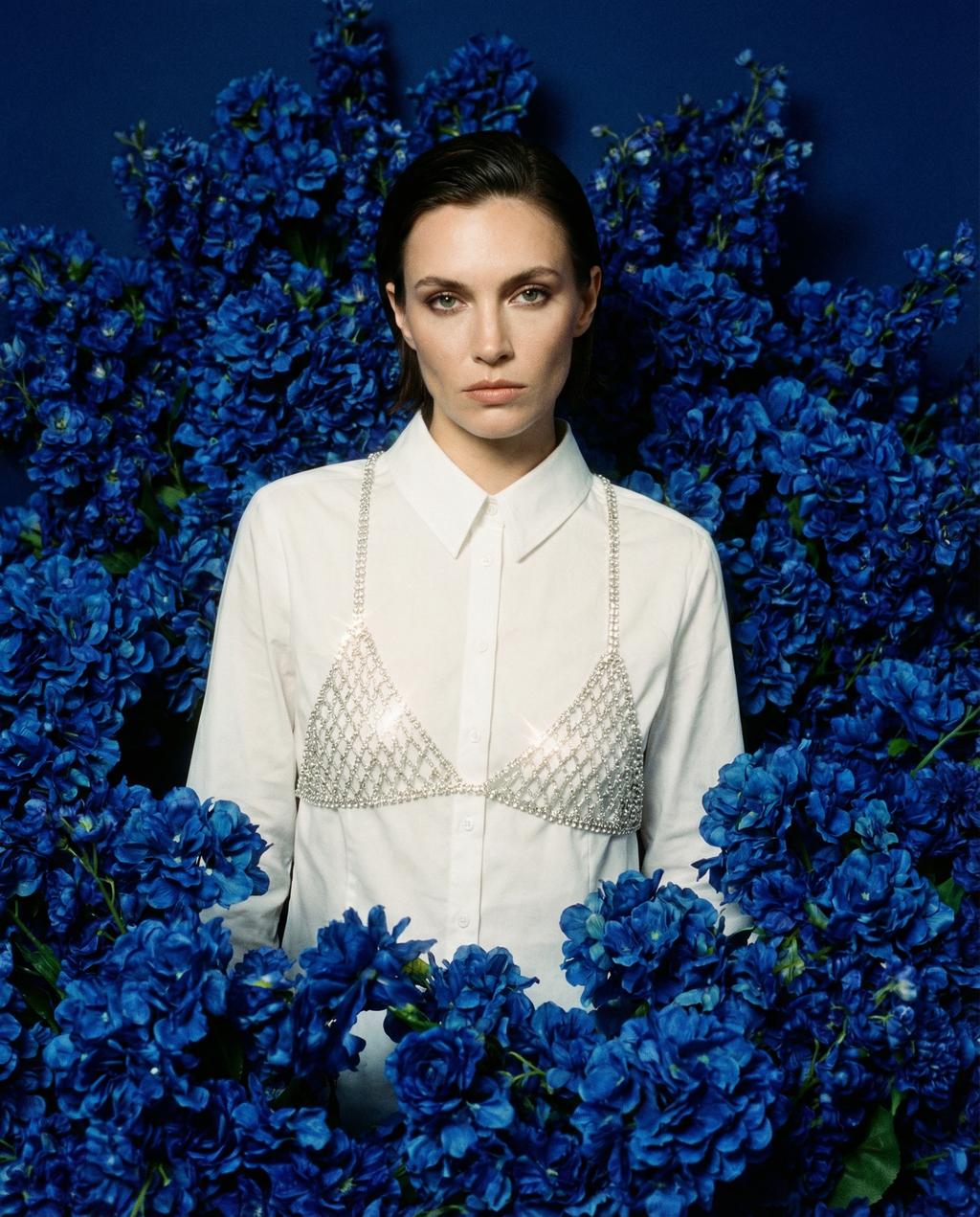 Camisa Atelier con top joya integrado