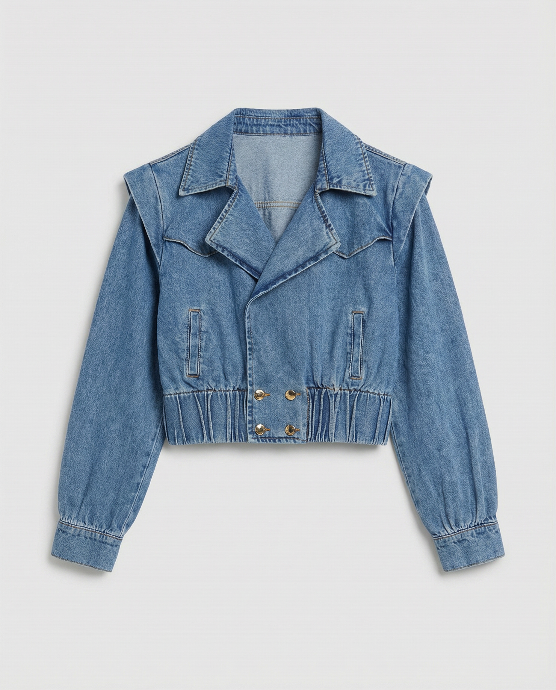 Chaqueta corta denim “Blue Horizon”