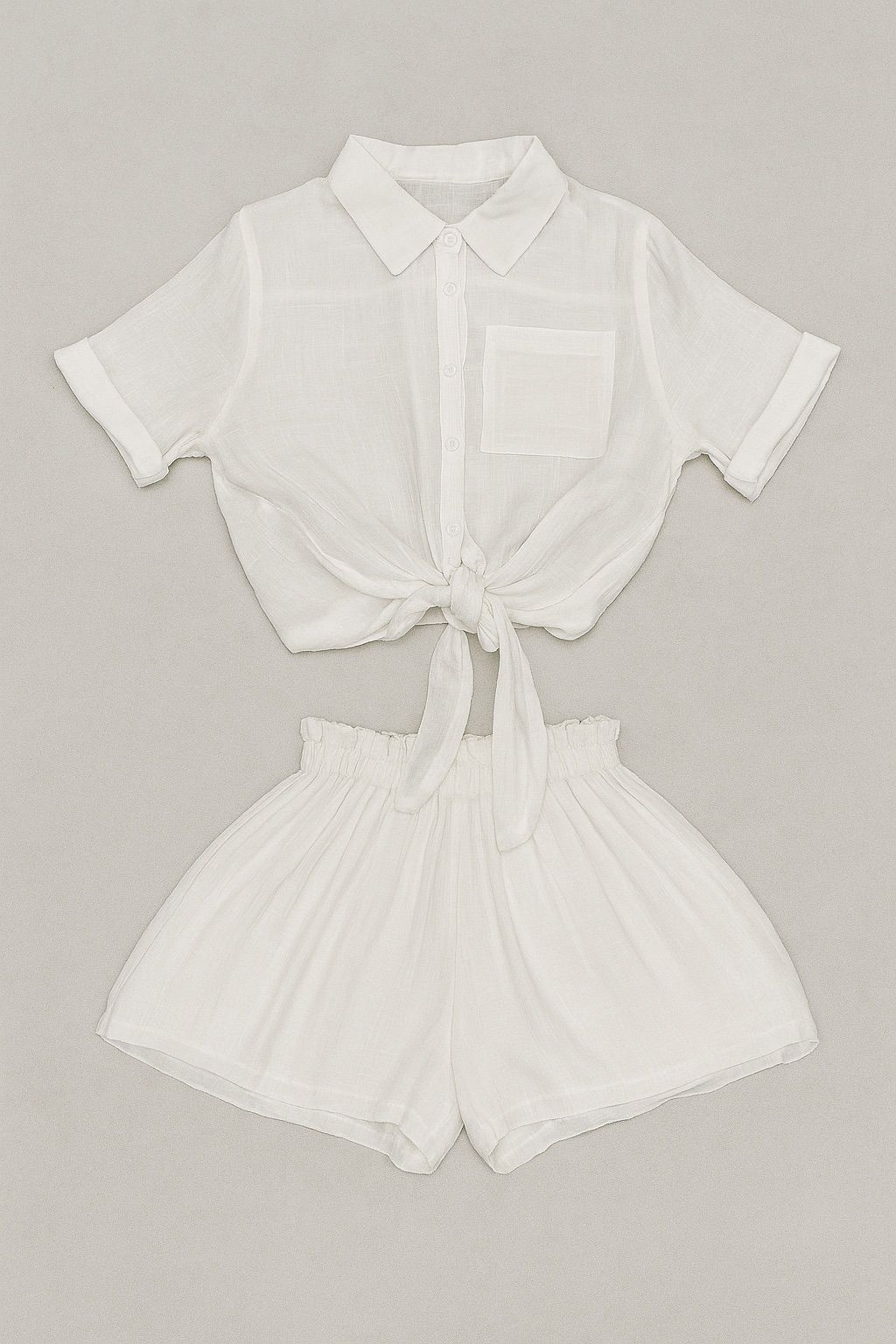 Conjunto veraniego de dos piezas y transpirable