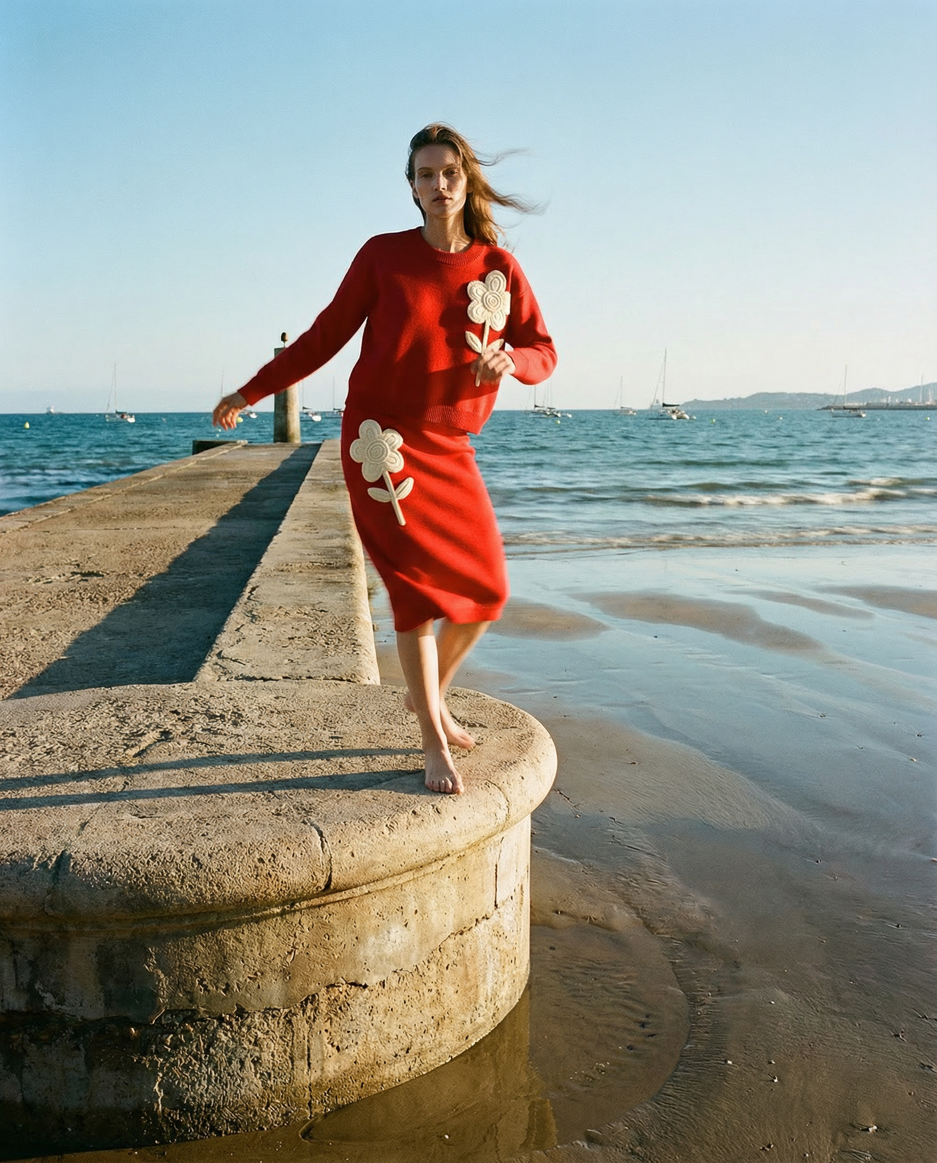 Conjunto Punto Flor Vintage