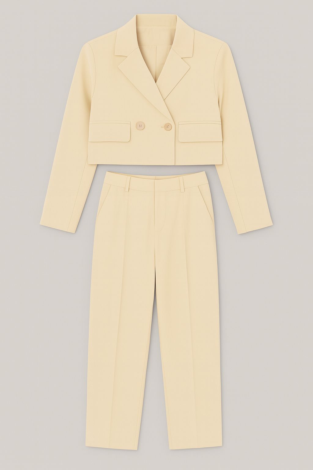 Conjunto Sastre Cropped con Pantalón Recto