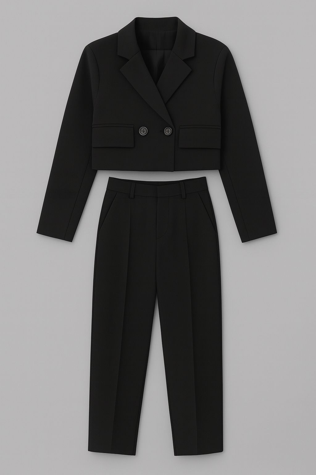 Conjunto Sastre Cropped con Pantalón Recto