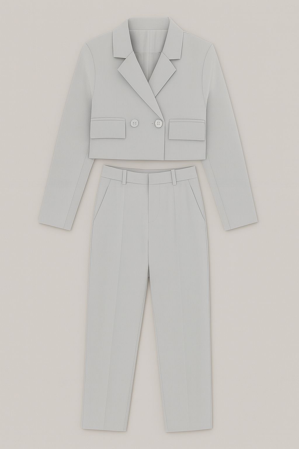 Conjunto Sastre Cropped con Pantalón Recto