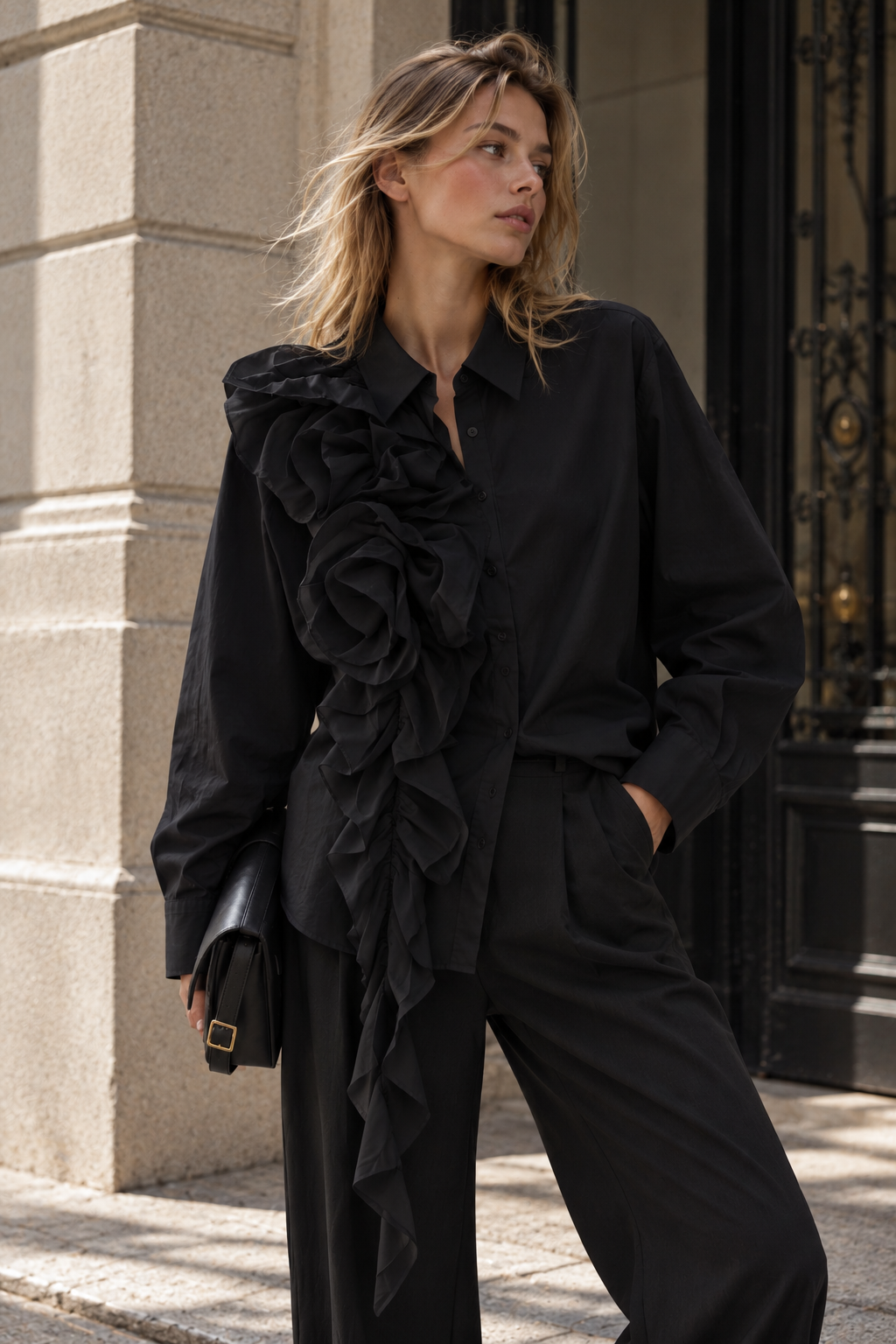 Camisa Con Volumen Escultural Lirio
