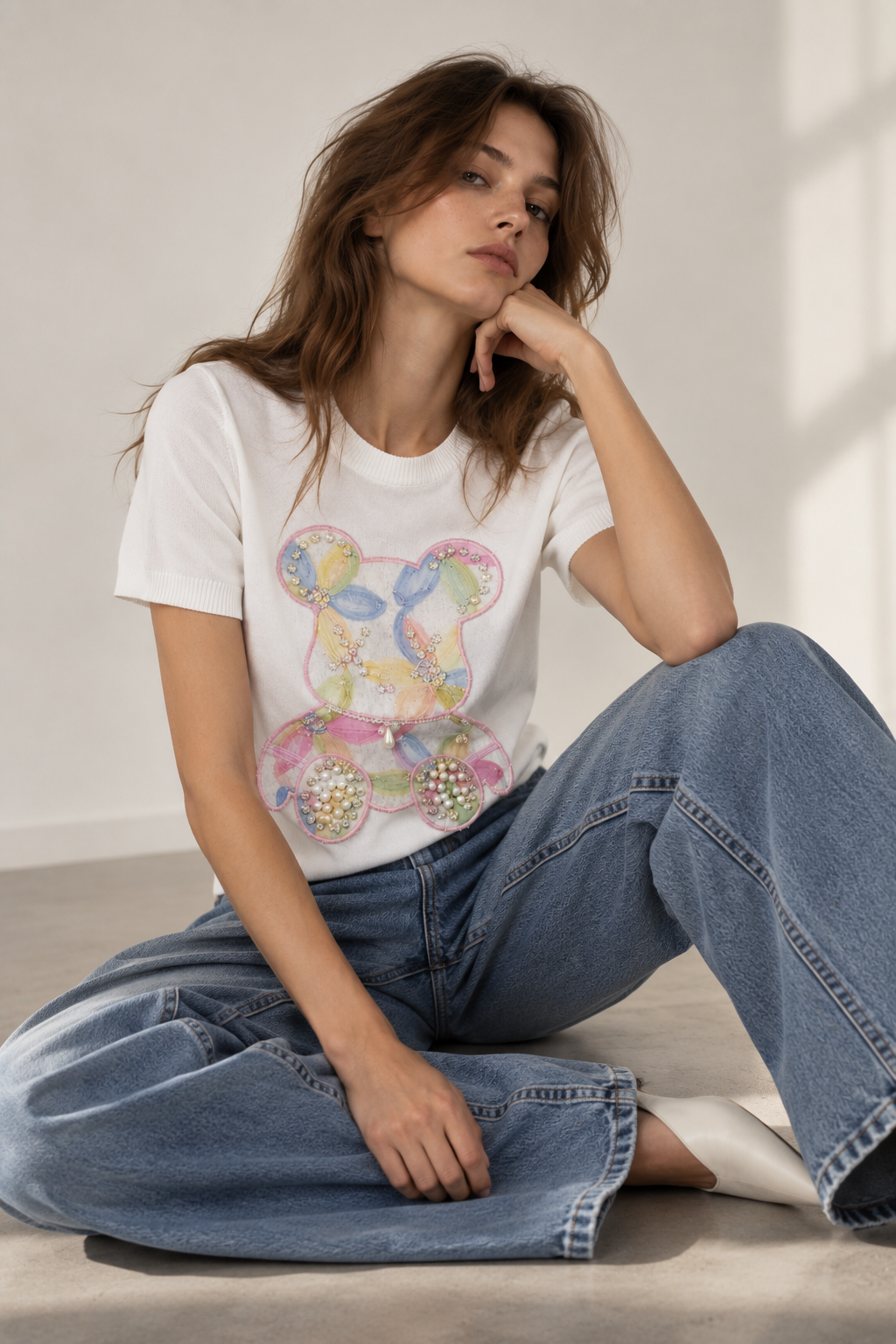 3D Floral T-Shirt “Minimalist Elegance”
