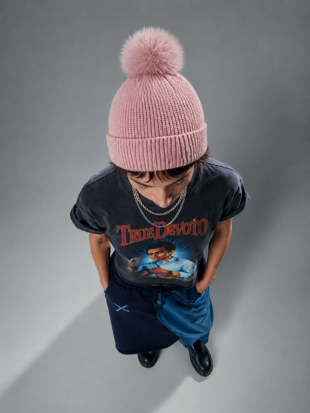 Gorro de Punto con Pompón